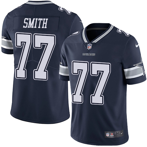 2019 men Dallas Cowboys #77 Smith blue Nike Vapor Untouchable Limited NFL Jersey style 2->dallas cowboys->NFL Jersey